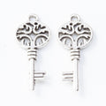 Zinc Alloy Key Charm Pendant No.173258 for DIY Necklace Bracelet Jewelry Making view 3