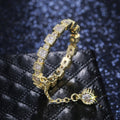 Creative Women's Ring With Zircon Pendant Gold Plated European Style Index Finger Jewelry view 3