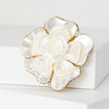 Alloy Enamel Rhinestone Flower Brooch For Elegant Clothing Decoration view 4
