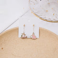 Enamel Cartoon Animal Rabbit Helicopter Cloud Asymmetric Drop Stud Earrings view 2
