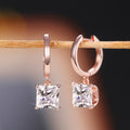 Luxury Four Prong Zircon Women's Stud Earrings, Fashion OL Engagement Ear Jewelry view 4