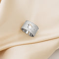 Korean Trendy Five Pointed Star Micro Pave Rhinestone Knuckle Ring For Women And Couples view 2