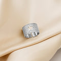 Korean Trendy Five Pointed Star Micro Pave Rhinestone Knuckle Ring For Women And Couples view 3