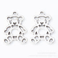 Zinc Alloy Bear Charm Pendant for DIY Necklace Bracelet Jewelry Making view 2