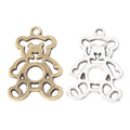 Zinc Alloy Bear Charm Pendant for DIY Necklace Bracelet Jewelry Making view 4