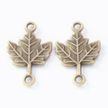 Zinc Alloy Tree Maple Leaf Charm Pendant for DIY Necklace Bracelet Jewelry Making view 2