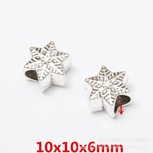 Vintage Zinc Alloy Mixed Large Hole Beads For European Bracelet Necklace DIY Accessories
