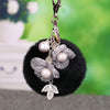 Black Floral-Pom