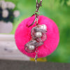 Fuchsia Floral-Pom