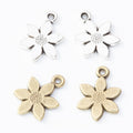 Zinc Alloy Flower Charm Pendant No.188765 for DIY Necklace Bracelet Jewelry Making view 1