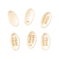 Zinc Alloy Handmade Tag Charm Pendant for DIY Necklace Bracelet Jewelry Making view 4