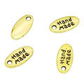 Zinc Alloy Handmade Tag Charm Pendant for DIY Necklace Bracelet Jewelry Making view 2