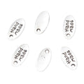 Zinc Alloy Handmade Tag Charm Pendant for DIY Necklace Bracelet Jewelry Making view 3