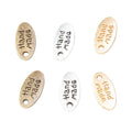 Zinc Alloy Handmade Tag Charm Pendant for DIY Necklace Bracelet Jewelry Making view 5