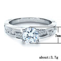 Creative Trendy Cubic Zirconia Ring Simple Fashion Finger Ring Jewelry view 5