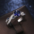 Fashion OL Womens Zircon Ring With Simulated Diamond Look For Costume Jewelry view 3