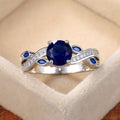 Fashion OL Womens Zircon Ring With Simulated Diamond Look For Costume Jewelry view 1