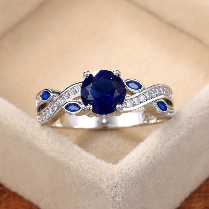 Fashion OL Womens Zircon Ring With Simulated Diamond Look For Costume Jewelry