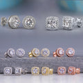 Fashion OL Personality Cubic Zirconia Stud Earrings Creative Versatile Women's Ear Jewelry view 1
