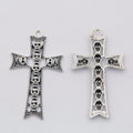 Zinc Alloy Skull Cross Charm Pendant for DIY Necklace Bracelet Jewelry Making view 2