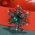 Alloy Rhinestone Snowflake Brooch Pin For Coats And Sweaters view 4