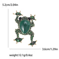 Alloy Rhinestone Frog Brooch Pin For Animal Apparel Accessories view 5