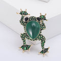 Alloy Rhinestone Frog Brooch Pin For Animal Apparel Accessories view 6