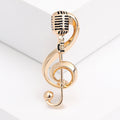 Alloy Music Note Brooch Pin For Versatile Clothing Decoration view 4