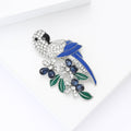 Alloy Rhinestone Parrot Brooch Pin For Suits And Coats view 4