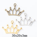 DIY Vintage Zinc Alloy Crown Charm Pendants Jewelry Accessories For Bracelets And Necklaces view 1