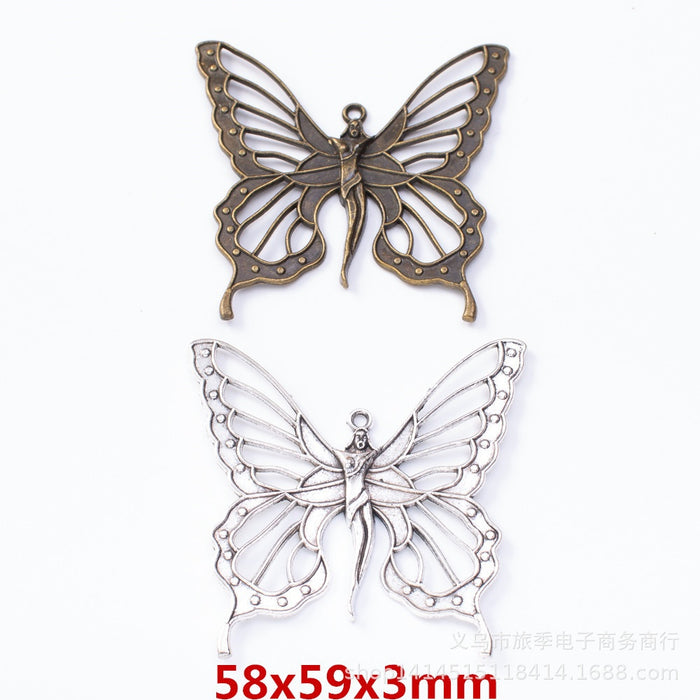 Zinc Alloy Butterfly Charm Pendant No.676990 for DIY Necklace Bracelet Jewelry Making