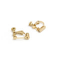Elegant Gold Silver Alloy Screw Clip Converter Pierced Stud To Non Pierced Ear Clip Accessories Earrings view 5