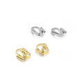 Elegant Gold Silver Alloy Screw Clip Converter Pierced Stud To Non Pierced Ear Clip Accessories Earrings view 3
