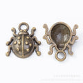DIY Vintage Zinc Alloy Beetle Charm Pendants Jewelry Accessories For Bracelets And Necklaces view 2