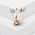 Alloy Enamel Owl Brooch For Cartoon Fashion Clothing Accessories view 6