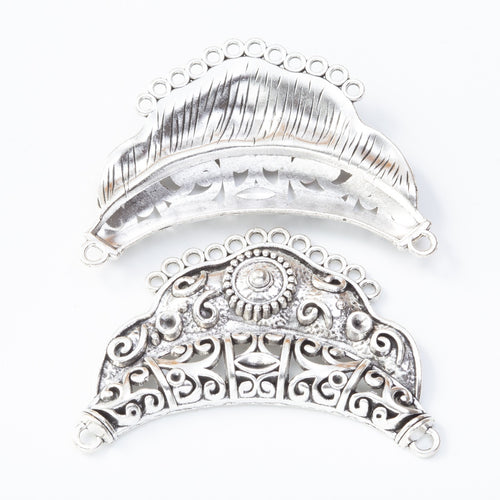 Vintage Zinc Alloy Multi Strand Connector Brooch Badge Pendant For DIY Jewelry Accessories