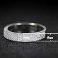 Fashion Women's Pave Zircon Finger Ring, Daily Versatile Hand Accessory Jewelry view 5
