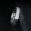 Fashion Women's Pave Zircon Finger Ring, Daily Versatile Hand Accessory Jewelry view 3