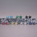 Fresh Korean Japanese Style Zircon Inlaid Small Flower Stud Earrings For Women Students view 4