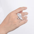Fashion Street Style Angel Wing Women's Ring, Creative Trendy Jewelry Accessories view 3