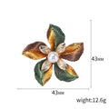 Alloy Flower Brooch For Fresh Elegant Apparel And Accessories view 5