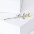 Alloy Rose Flower Brooch Pin For Women's Fashion Clothing Accessories view 3