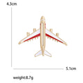 Alloy Enamel Airplane Brooch Pin Badge For Unisex Apparel view 5