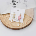 Cute Asymmetric Enamel Teddy Bear Face Mask Star Pearl Rhinestone 925 Silver Pin Drop Earrings view 3