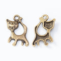 Vintage Zinc Alloy Cat Charm Pendant For DIY Bracelet Necklace Jewelry Accessories view 3