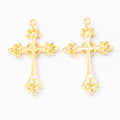 Zinc Alloy Cross Charm Pendant No.757440 for DIY Necklace Bracelet Jewelry Making view 4