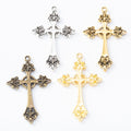 Zinc Alloy Cross Charm Pendant No.757440 for DIY Necklace Bracelet Jewelry Making view 5