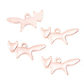 Zinc Alloy Fox Charm Pendant No.609230 for DIY Necklace Bracelet Jewelry Making view 3