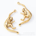 Vintage Zinc Alloy Monkey Charm Pendant DIY Jewelry Accessories For Bracelets And Keychains 665 view 4