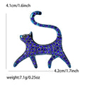 Alloy Rhinestone Cat Brooch Pin For Women Suit Cardigan Decoration view 6